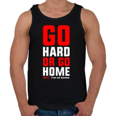 PRINTFASHION Home GYM - Férfi atléta - Fekete