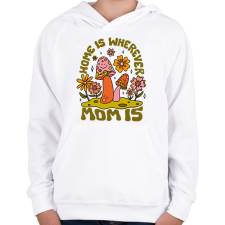 PRINTFASHION Home - Mom - Gyerek kapucnis pulóver - Fehér gyerek pulóver, kardigán