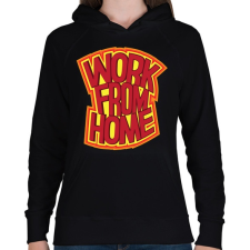 PRINTFASHION Home office - Női kapucnis pulóver - Fekete női pulóver, kardigán