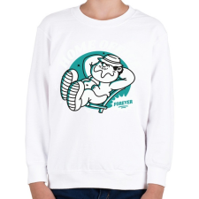 PRINTFASHION Home offiice forever - Gyerek pulóver - Fehér gyerek pulóver, kardigán