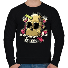 PRINTFASHION Homér koponya... - Férfi pulóver - Fekete