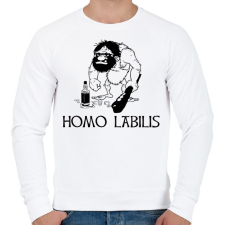PRINTFASHION homo labilis - Férfi pulóver - Fehér férfi pulóver, kardigán
