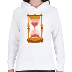 PRINTFASHION Homokóra - Női kapucnis pulóver - Fehér