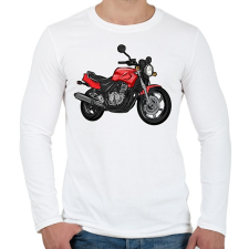PRINTFASHION Honda Cb 500 y pc32 - Férfi hosszú ujjú póló - Fehér férfi póló