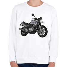 PRINTFASHION Honda Cb 500 y pc32szürke - Gyerek pulóver - Fehér gyerek pulóver, kardigán