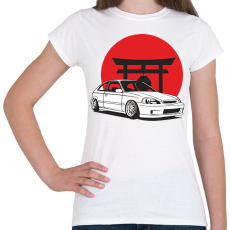 PRINTFASHION Honda civic - Női póló - Fehér