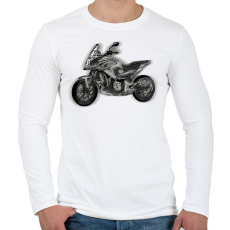 PRINTFASHION honda nc - Férfi hosszú ujjú póló - Fehér