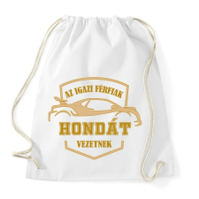 PRINTFASHION Honda sofőr - Sportzsák, Tornazsák - Fehér tornazsák