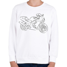 PRINTFASHION honda vfr2 - Gyerek pulóver - Fehér