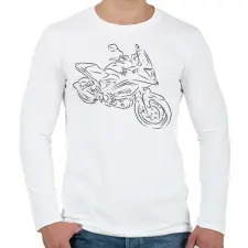 PRINTFASHION honda vfr4 - Férfi hosszú ujjú póló - Fehér férfi póló