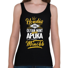 PRINTFASHION Hondás apuka - Női atléta - Fekete női trikó