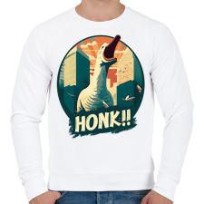 PRINTFASHION Honk! - Férfi pulóver - Fehér férfi pulóver, kardigán