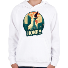 PRINTFASHION Honk! - Gyerek kapucnis pulóver - Fehér gyerek pulóver, kardigán