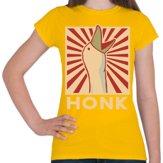 PRINTFASHION honk honk - Női póló - Sárga