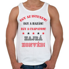 PRINTFASHION Honvéd - Férfi atléta - Fehér atléta, trikó