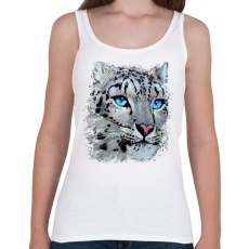 PRINTFASHION Hópárduc - kék szemmel - Női atléta - Fehér