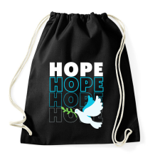 PRINTFASHION Hope felirat - Sportzsák, Tornazsák - Fekete atléta, trikó