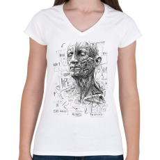 PRINTFASHION ,,Hope,,  - Női V-nyakú póló - Fehér