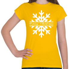 PRINTFASHION Hópehely - Női póló - Sárga