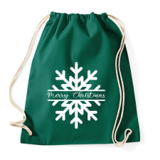 PRINTFASHION Hópehely - Sportzsák, Tornazsák - Sötétzöld tornazsák