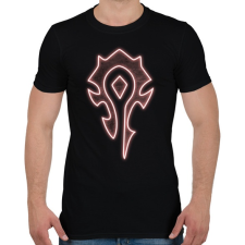 PRINTFASHION Horda Neon - Férfi póló - Fekete férfi póló