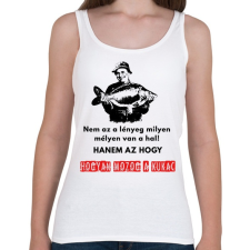 PRINTFASHION horgász bölcsesség - Női atléta - Fehér női trikó