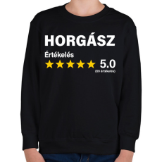 PRINTFASHION Horgász Értékelés ***** 5.0 (69 értékelés) - Gyerek pulóver - Fekete