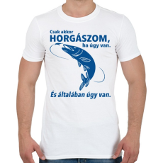 PRINTFASHION Horgász - Férfi póló - Fehér