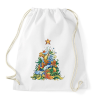PRINTFASHION Horgász karácsonyfa - Sportzsák, Tornazsák - Fehér