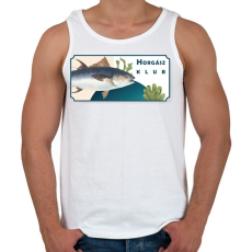PRINTFASHION Horgász klub - Férfi atléta - Fehér