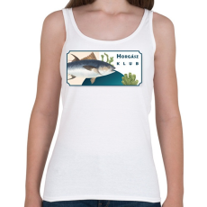 PRINTFASHION Horgász klub - Női atléta - Fehér