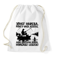 PRINTFASHION Horgász leszek - Sportzsák, Tornazsák - Fehér tornazsák
