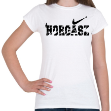 PRINTFASHION Horgász logó - Női póló - Fehér női póló