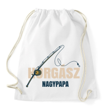 PRINTFASHION Horgász nagypapa - Sportzsák, Tornazsák - Fehér tornazsák