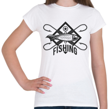 PRINTFASHION horgász - Női póló - Fehér női póló