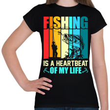 PRINTFASHION horgász - Női póló - Fekete női póló