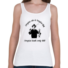 PRINTFASHION horgász szív - Női atléta - Fehér