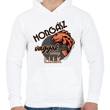 PRINTFASHION horgász vagyok - Férfi kapucnis pulóver - Fehér női pulóver, kardigán