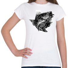 PRINTFASHION Horgászat 03 - Női póló - Fehér női póló