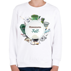 PRINTFASHION Horgászatra fel! - Gyerek pulóver - Fehér
