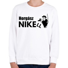 PRINTFASHION HORGÁSZNI KELL - Gyerek pulóver - Fehér gyerek pulóver, kardigán