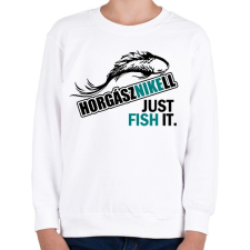 PRINTFASHION horgásznikell3 - Gyerek pulóver - Fehér gyerek pulóver, kardigán