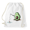 PRINTFASHION Horgászó avokádó - Sportzsák, Tornazsák - Fehér