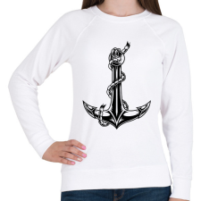 PRINTFASHION Horgony  - Női pulóver - Fehér női pulóver, kardigán