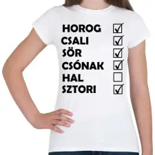 PRINTFASHION Hori horgász - Női póló - Fehér női póló