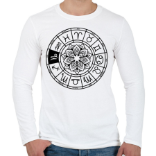 PRINTFASHION horoszkóp bak fekete - Férfi hosszú ujjú póló - Fehér férfi póló
