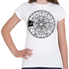 PRINTFASHION horoszkóp bak fekete - Női póló - Fehér
