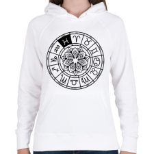 PRINTFASHION horoszkóp halak fekete - Női kapucnis pulóver - Fehér női pulóver, kardigán