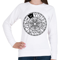 PRINTFASHION horoszkóp halak fekete - Női pulóver - Fehér