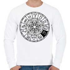 PRINTFASHION horoszkóp oroszlán fekete - Férfi pulóver - Fehér férfi pulóver, kardigán